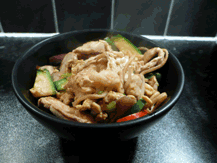 chicken yaki soba