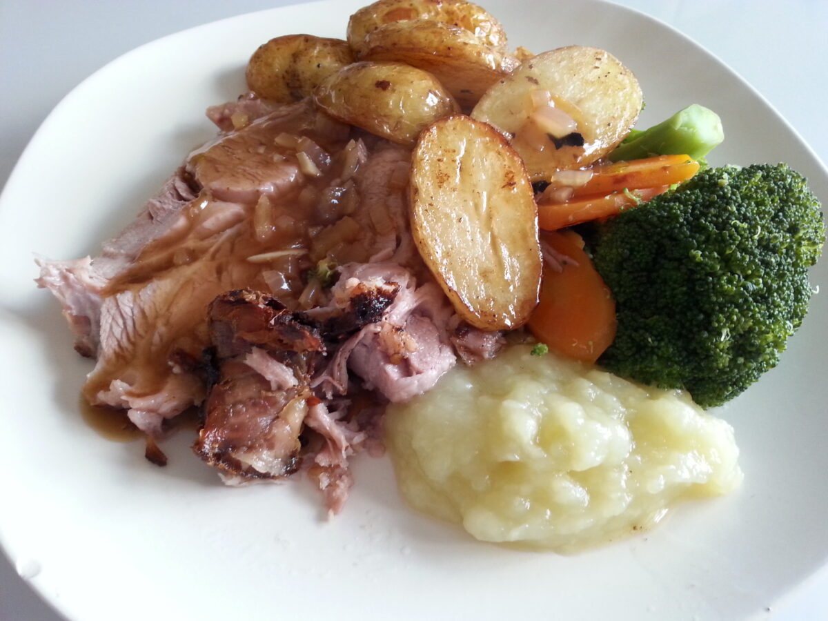 Slow roast pork