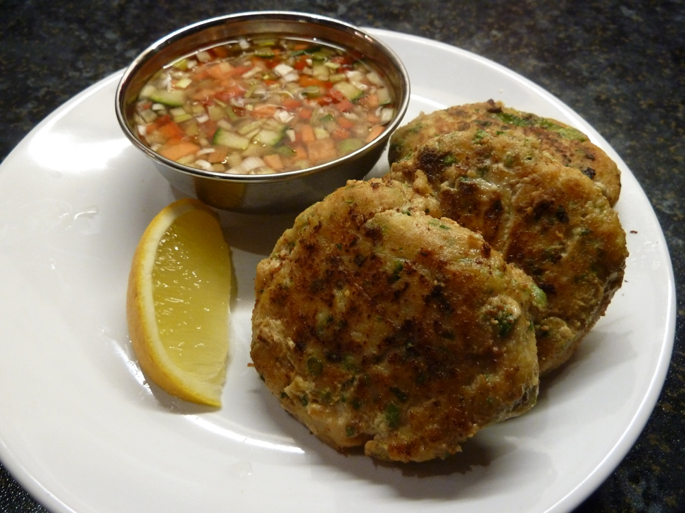 red thai curry fish cakes