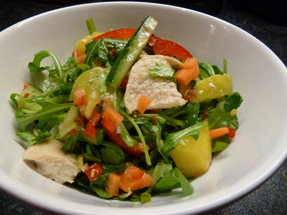 mango and chicken salad